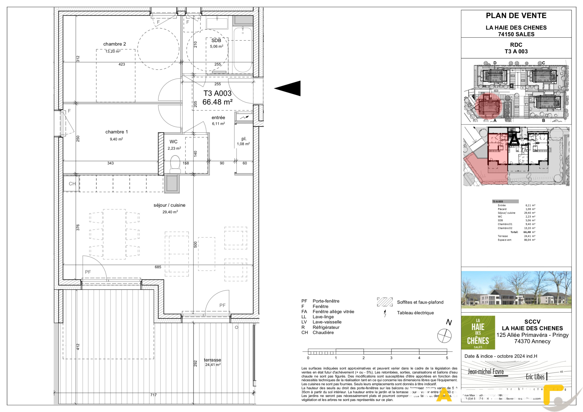Appartement T3 - 6060 m2 - SALES